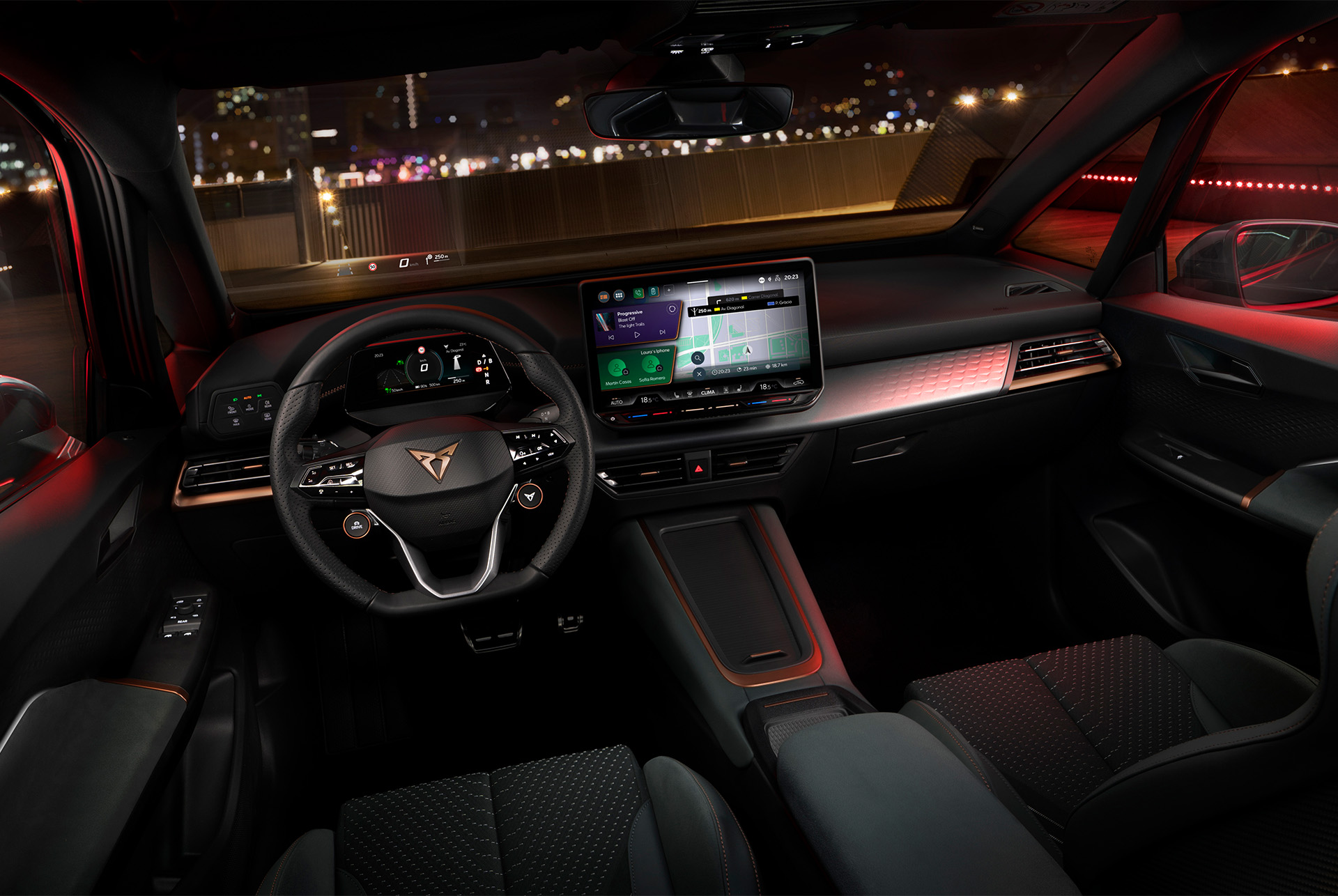 New CUPRA Born 2024 Steering Wheel Design